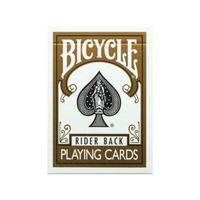 Bicycle Colored Rider Back Gold