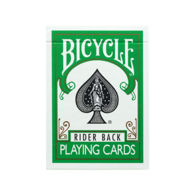 Bicycle Colored Rider Back Green